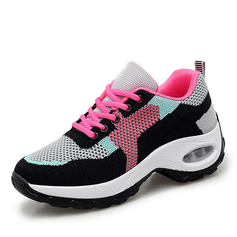 Upper Mesh PU Sole Cushion Shoes Women Comfortable Breathable Sneaker Running Shoes