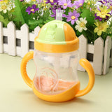 280ml Capacity Feeding Bottle With Handles & Straw - Weriion