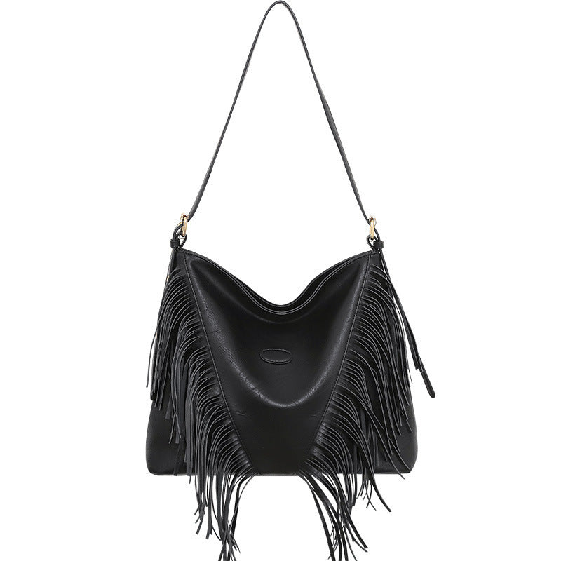Women's Trendy Rivet Shoulder Messenger Handbag