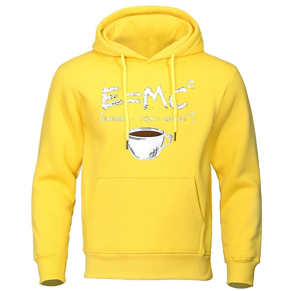 Men's Loose Fit Funny Coffee Math Equation Hoodies