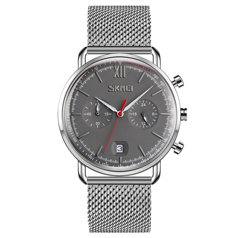 Luminous Multi-Functional Six-Hand Chronograph Quartz Watch