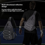 Oxford Cloth Men's And Women's Chest Bag Adult Crossbody Large Capacity Tennis Racket Bag