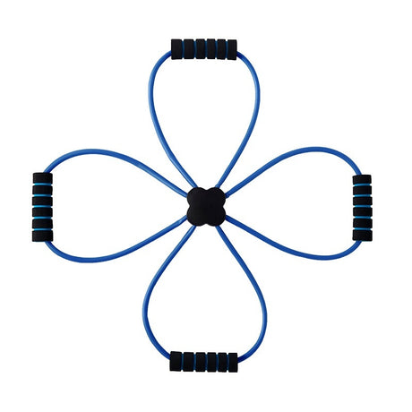 Versatile Eight Character Puller Resistance Band For Exercise And Fitness.