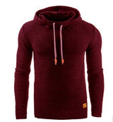 Men's Jacquard Sweater Long-Sleeved Hoodie Sweatshirt