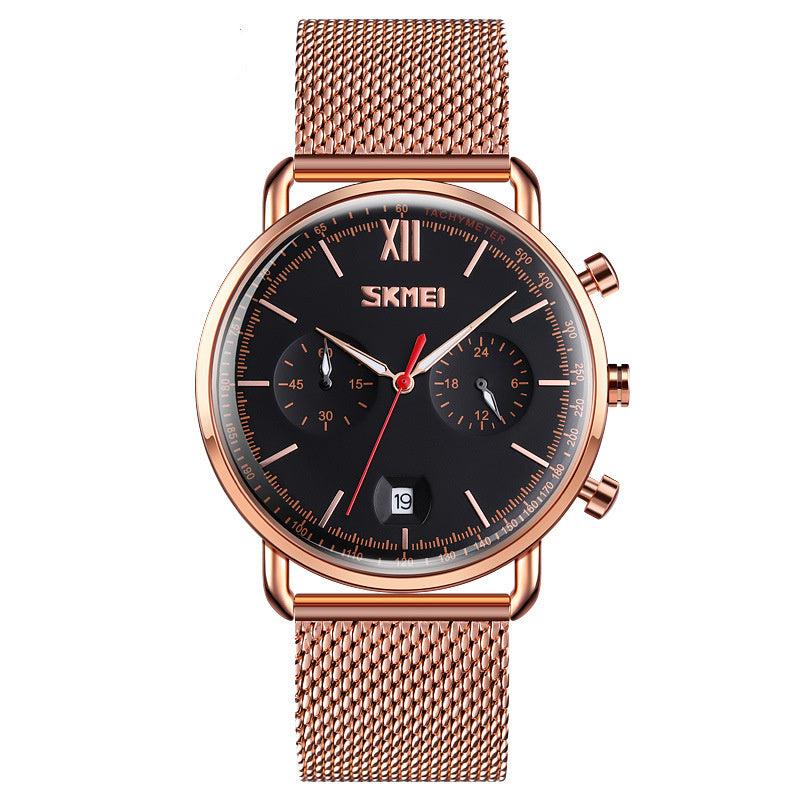 Luminous Multi-Functional Six-Hand Chronograph Quartz Watch
