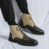 Men's Lace Up Leather Autumn Boots