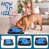 Cat Dog 360 Rotating Scratch Board Pet Bowl Feeding Toy