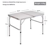 Foldable Portable Sturdy Camping Table With Four Chairs