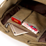 Men And Women Breathable Large Capacity Multiple Pockets Canvas Backpack For Travelling Camping & Hiking