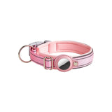 Airtag Leather Case Nylon Dog Cat Pet Anti-Lost Location Tracker Collar.