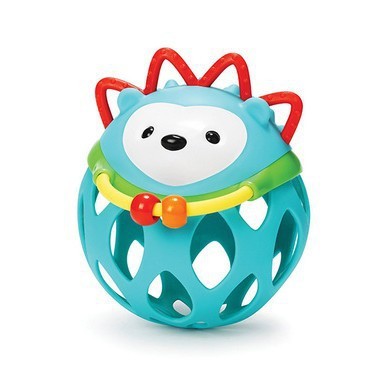 Plastic Ball Rattle Toys With Animal Designs