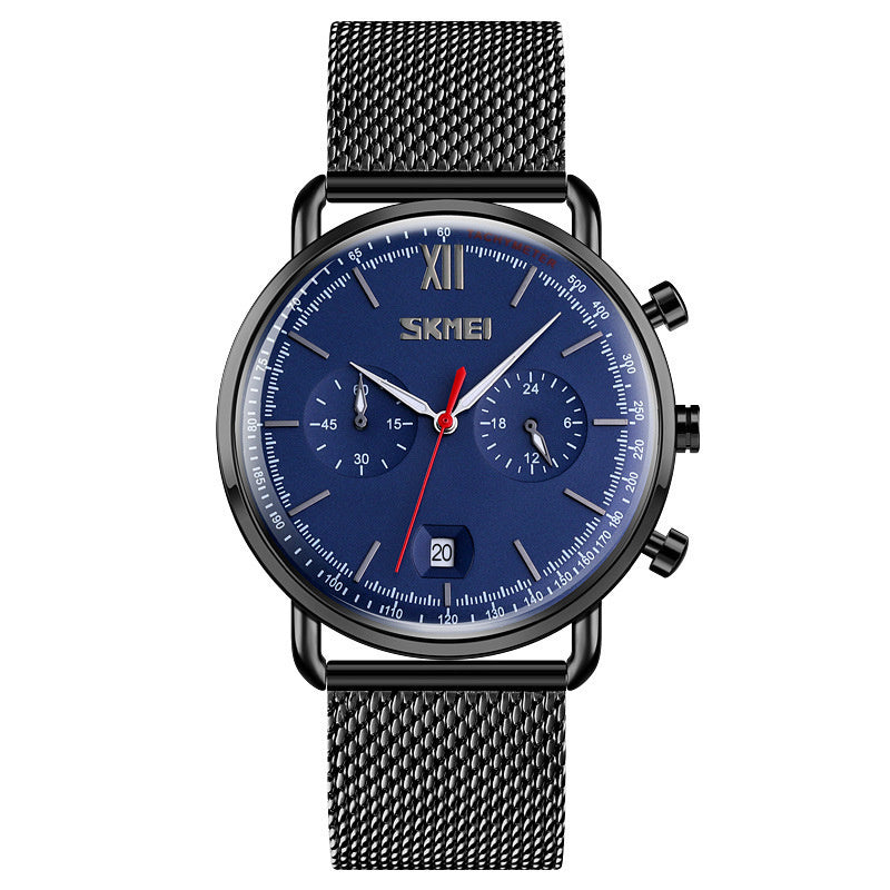 Luminous Multi-Functional Six-Hand Chronograph Quartz Watch