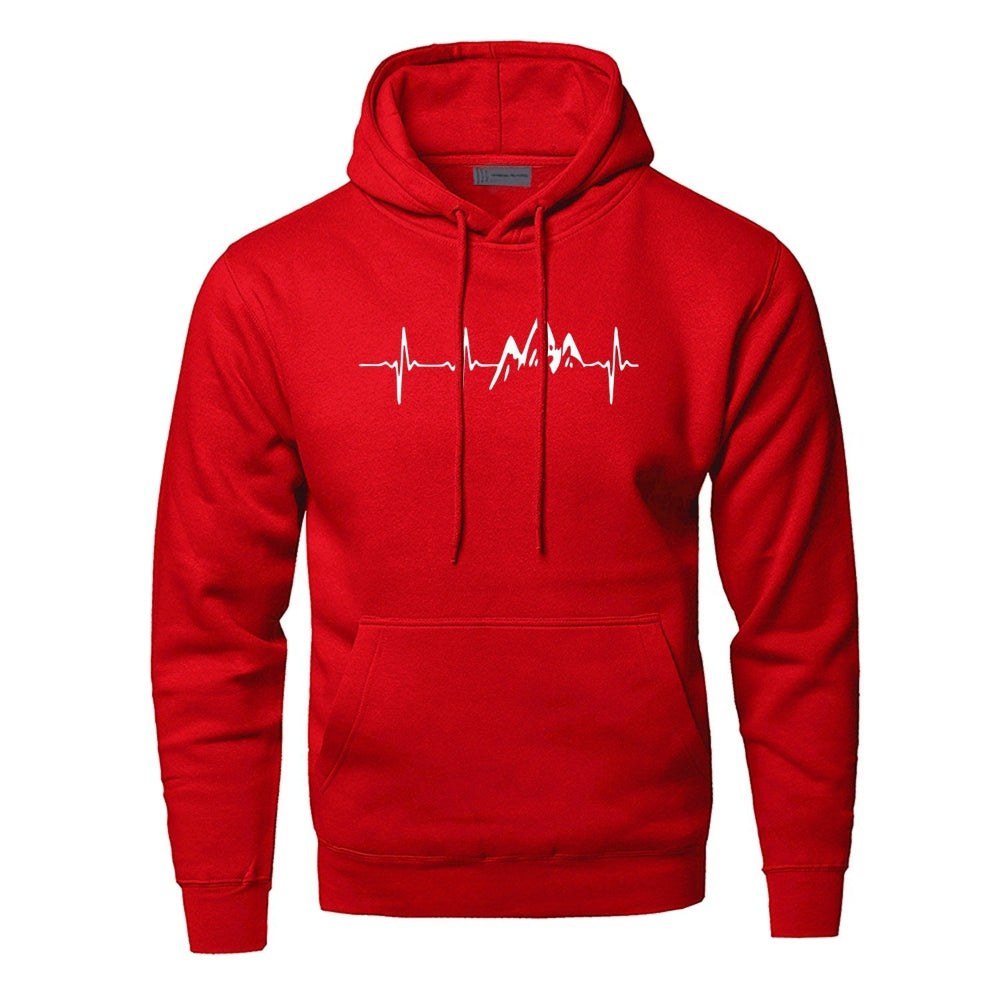 Men's Warm Comfortable Polyester Hoodie