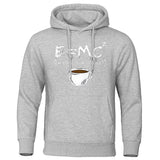 Men's Loose Fit Funny Coffee Math Equation Hoodies