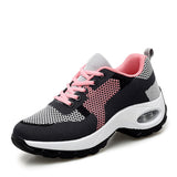 Upper Mesh PU Sole Cushion Shoes Women Comfortable Breathable Sneaker Running Shoes