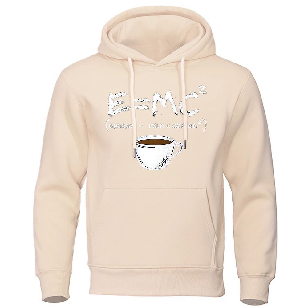 Men's Loose Fit Funny Coffee Math Equation Hoodies