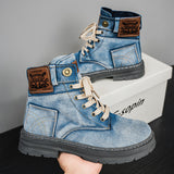 Men's Casual Denim Casual Martin Boots