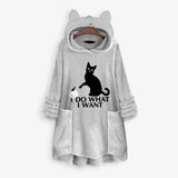 Women's Long Cat Hoodies