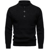 Men's Fashion British Henry Stand Collar Sweater