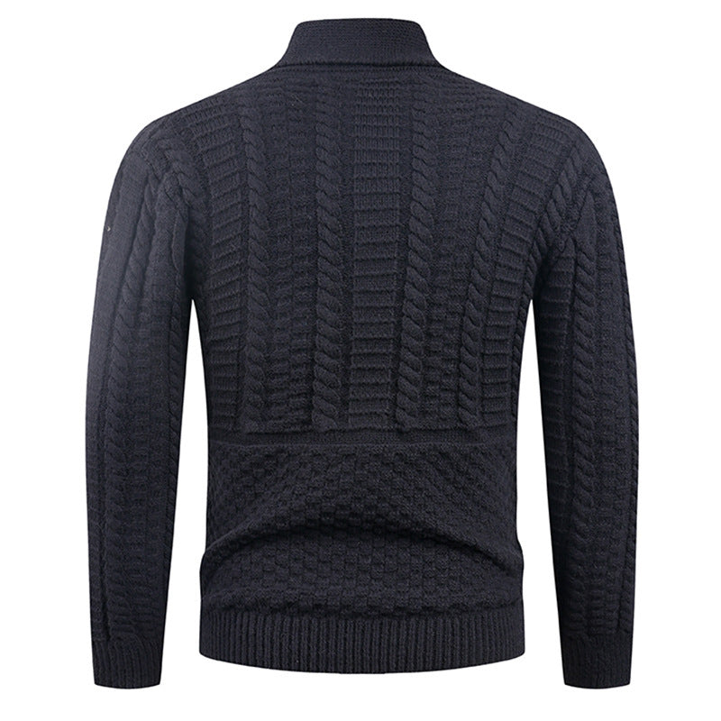 Men's Long-Sleeve Warm Elegant Cardigan Sweater