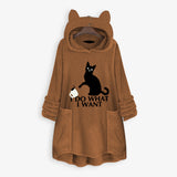 Women's Long Cat Hoodies