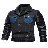 Men's Denim Patchwork Autumn Outerwear Jacket