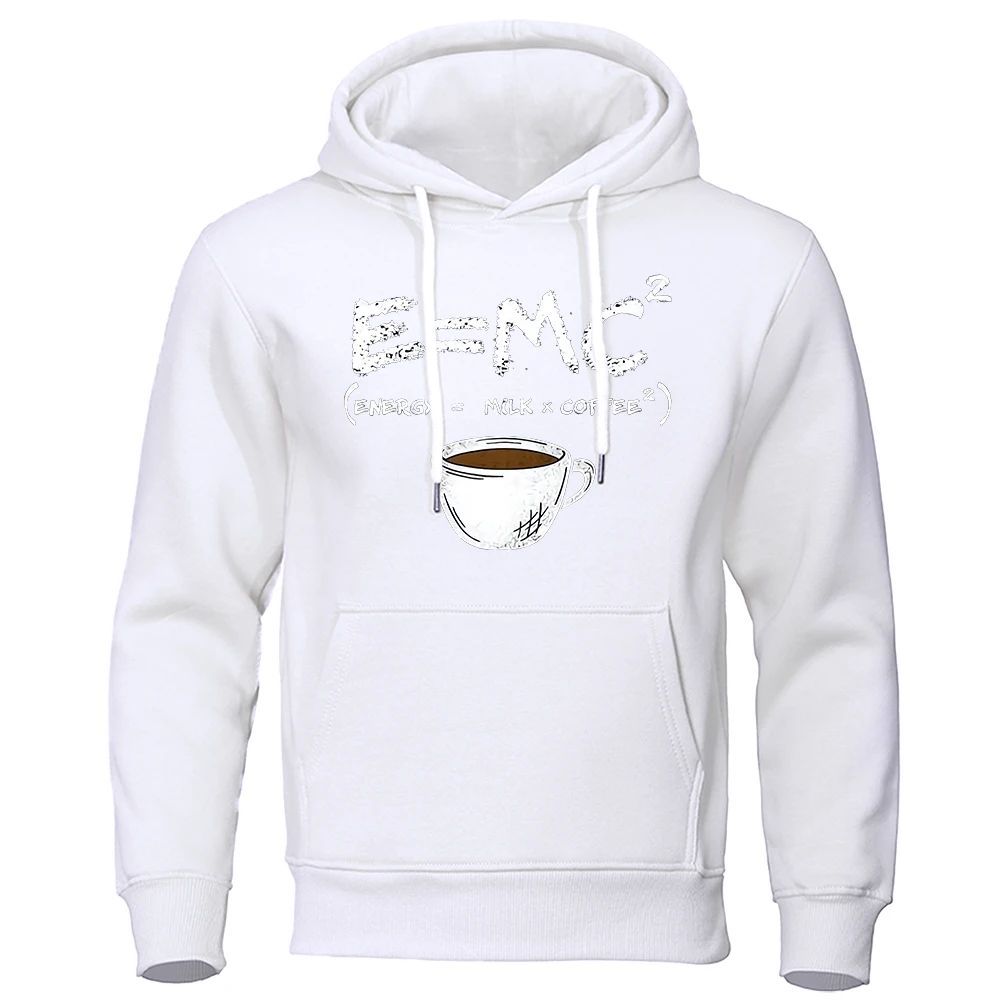 Men's Loose Fit Funny Coffee Math Equation Hoodies