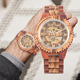 Automatic Mechanical Bamboo Wood Watch For Men