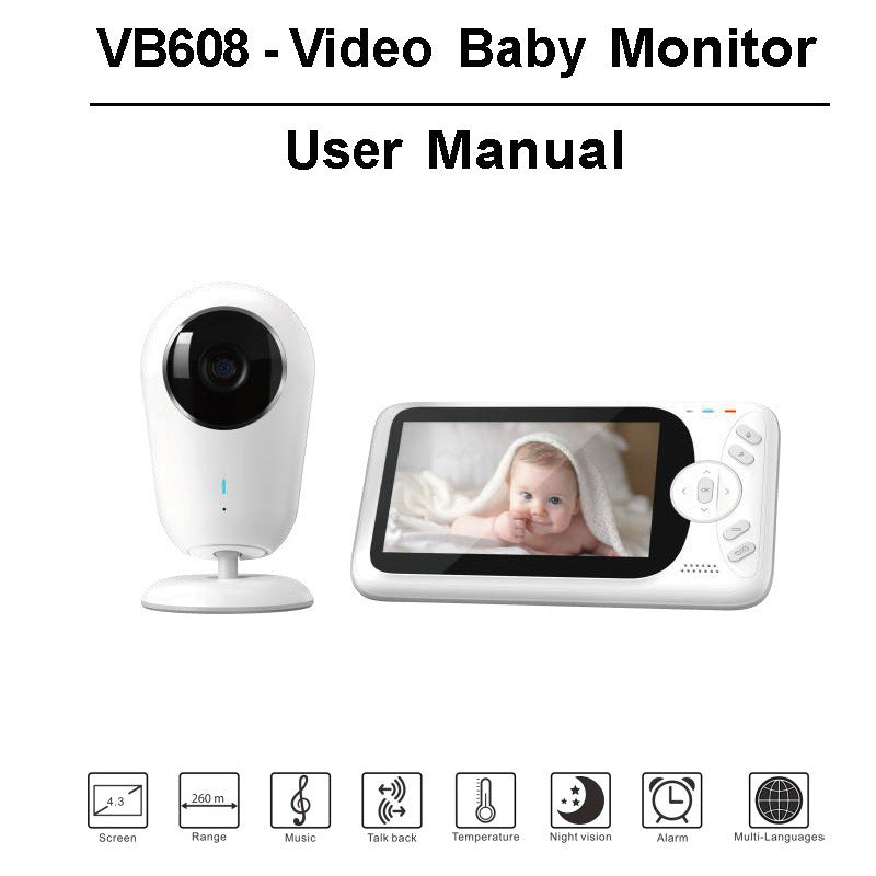 608 Wireless Video Baby Monitor Two-Way Voice Intercom