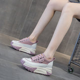 Women's Retro Sneakers Fashionable And Personalized Platform Shoes