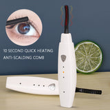 Electric Quick Heated USB Rechargeable Eyelash Curler Long Lasting Makeup Tool