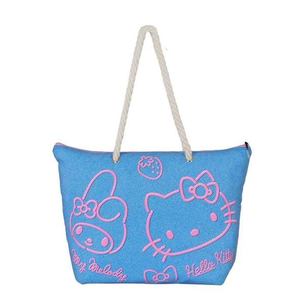 Blue Hello Kitty Beach Bag