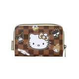 Brown Polyester Hello Kitty Wallet With Zipper