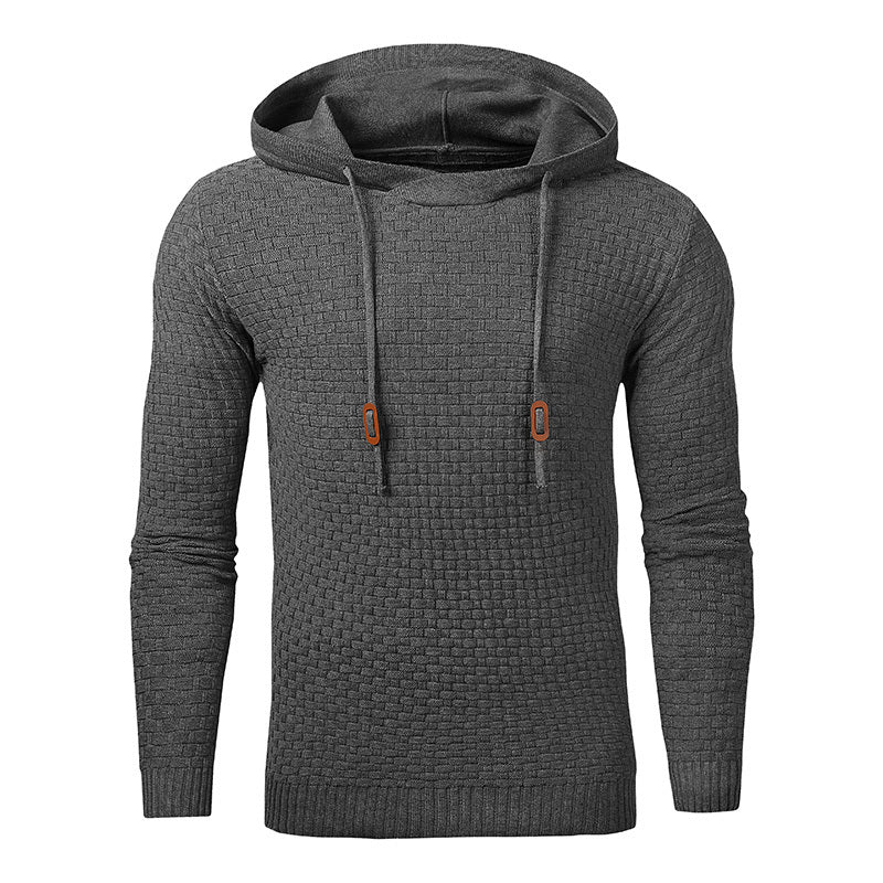 Men's Knitted Warm Hoodie Sweater