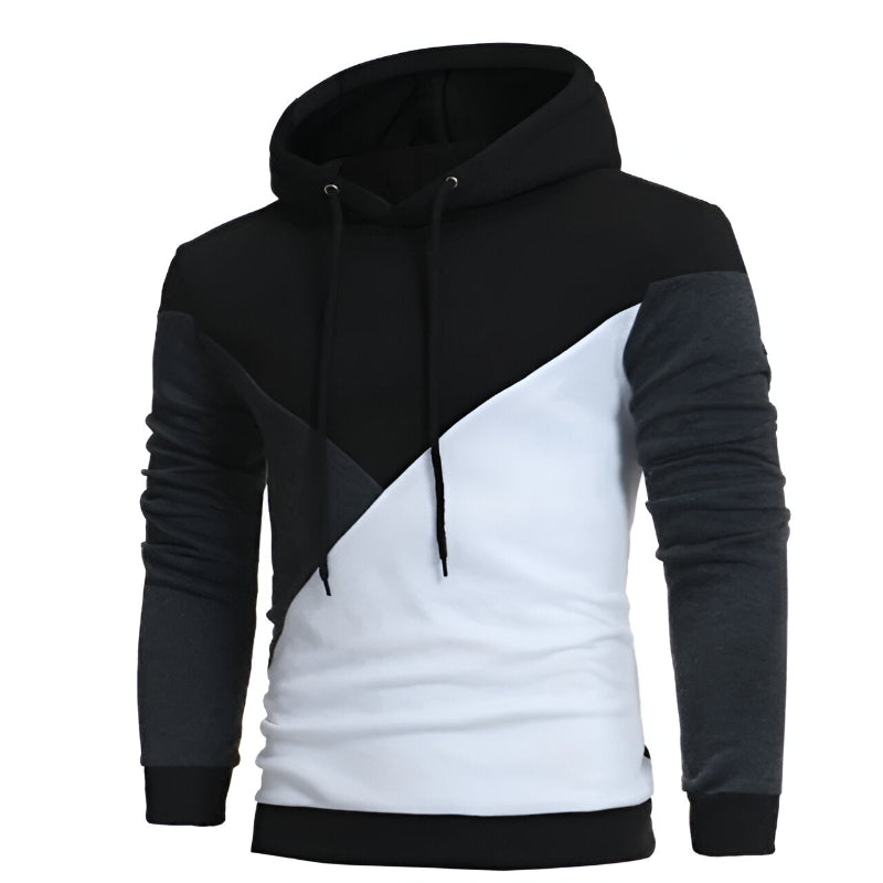 Patchwork Stitched Hoodie For Men