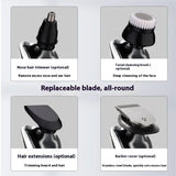 Intelligent Digital Display Four-In-One Electric Rechargeable Waterproof Shaver