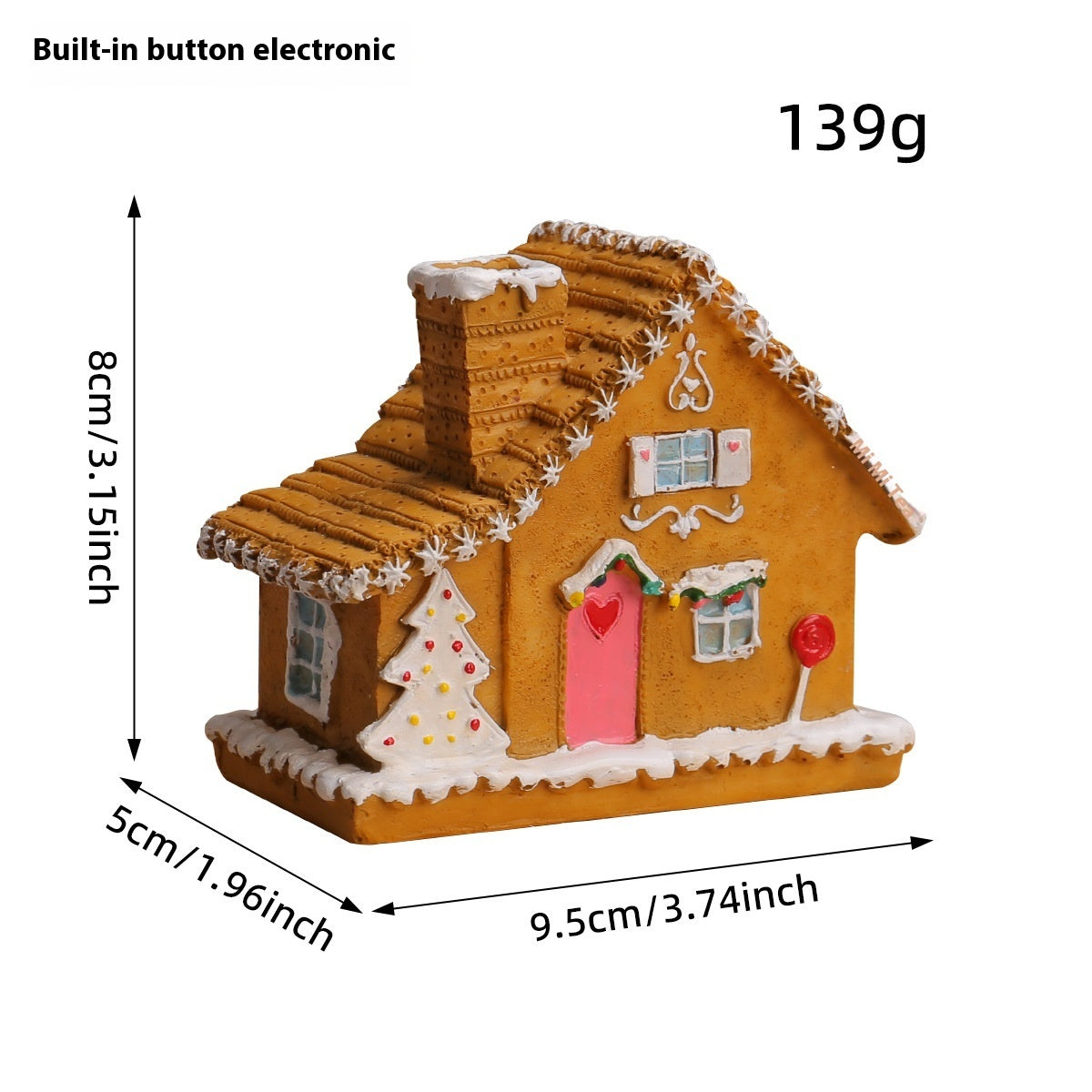 Christmas Small House Micro Landscape Luminous House Furnishings Ornaments