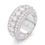 S925 Sterling Silver Unisex Mosonite Ring