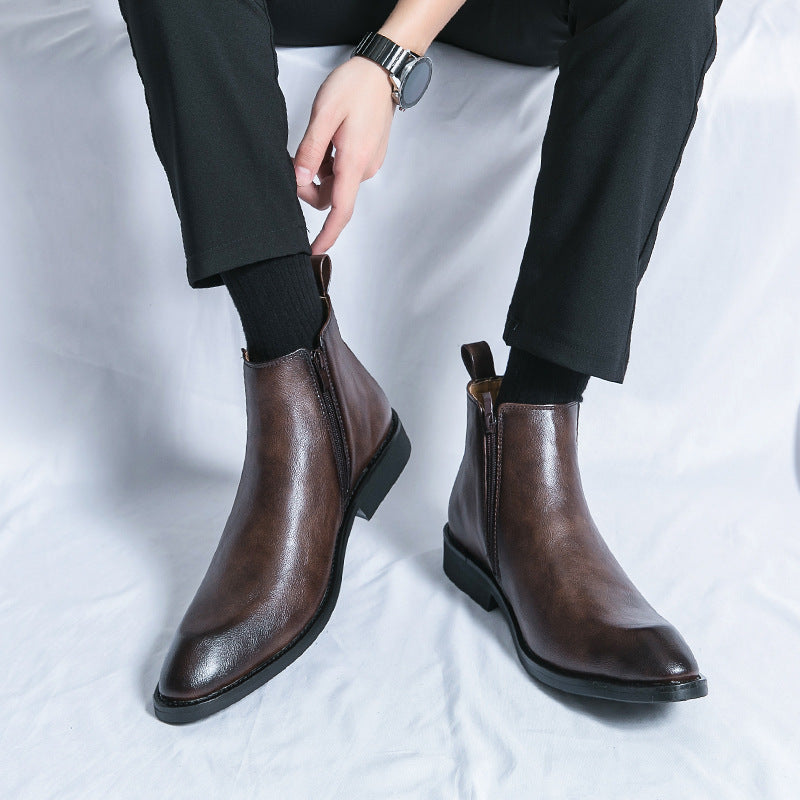 Fashionable Retro Autumn And Winter Men's Short Boots