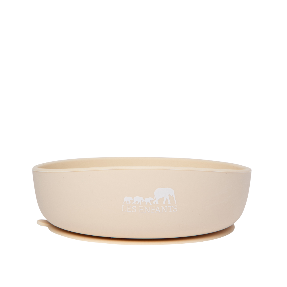 Silicone Baby Plate Bowl - Sand