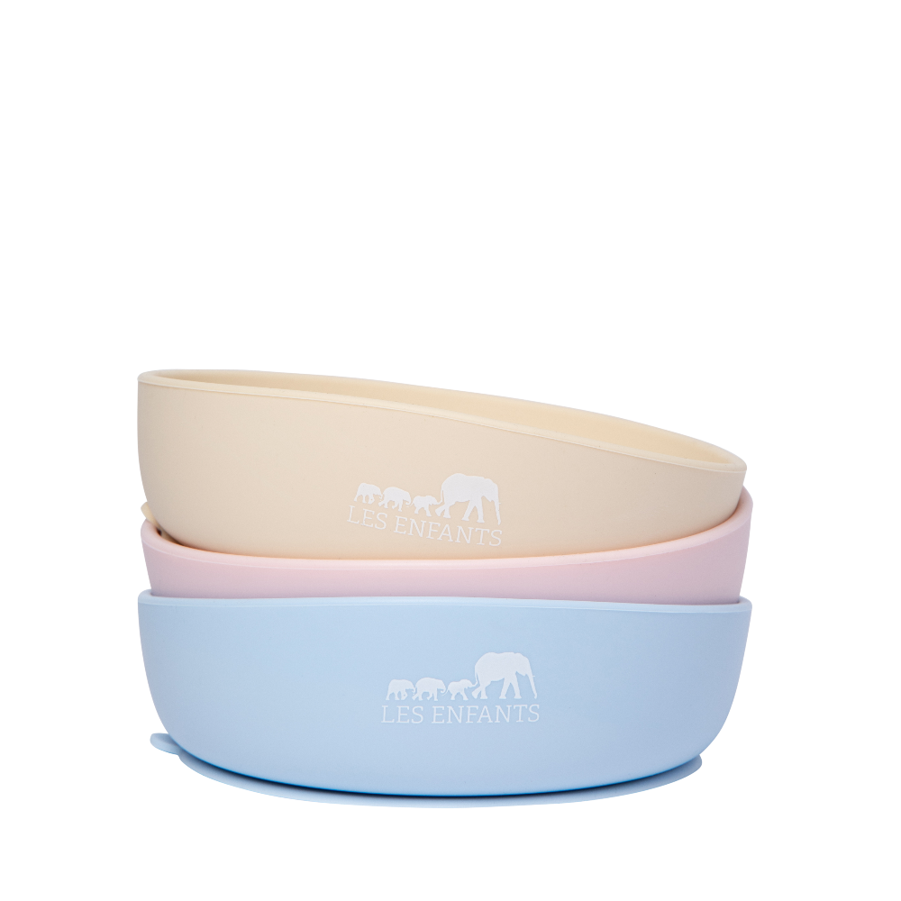 Silicone Baby Plate Bowl - Sand