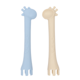 Feeding Set With Bowl & Giraffe Forks