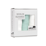 Muslin Squares Green / White