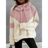 Fashionable Cosy Hoodie With Drawstrings Sweater For Women