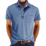 Short Sleeve Men's Summer Lapel Shirt