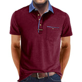Short Sleeve Men's Summer Lapel Shirt