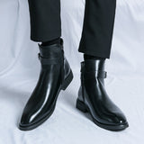 High-Top British Fall Winter Shoes Men's Western Boots