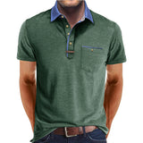 Short Sleeve Men's Summer Lapel Shirt