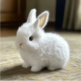 Creative Realistic Fluffy Plush Rabbit Toy For Kids