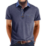 Short Sleeve Men's Summer Lapel Shirt